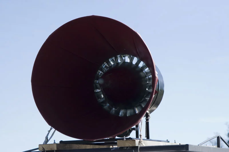 The Catching Wind Power prototype was created at an estimated cost of US$550