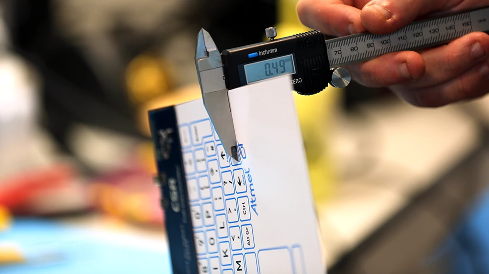 The "world's thinnest" touch-sensitive surface from Cambridge Silicon Radio