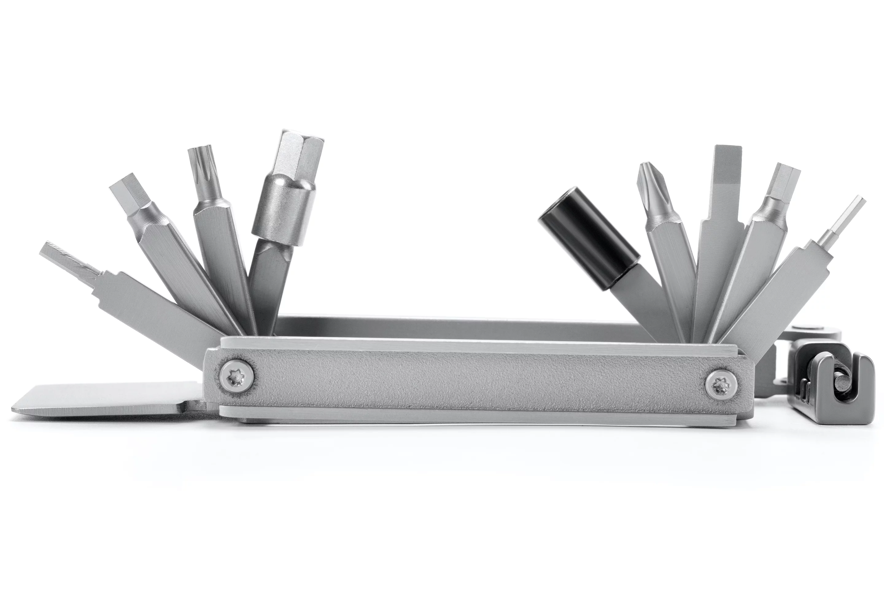 Nestled inside the DTool Classic's body are nine fold-out bit tools