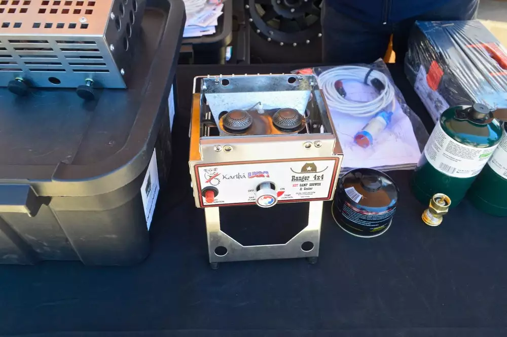 Kariba stove-shower systems at Overland Expo West 2017