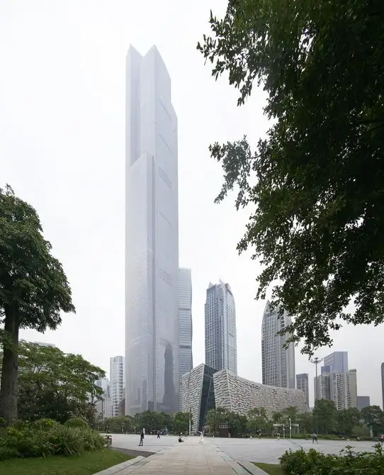 The Guangzhou CTF Finance Centre is currently rated as the world's fifth tallest building