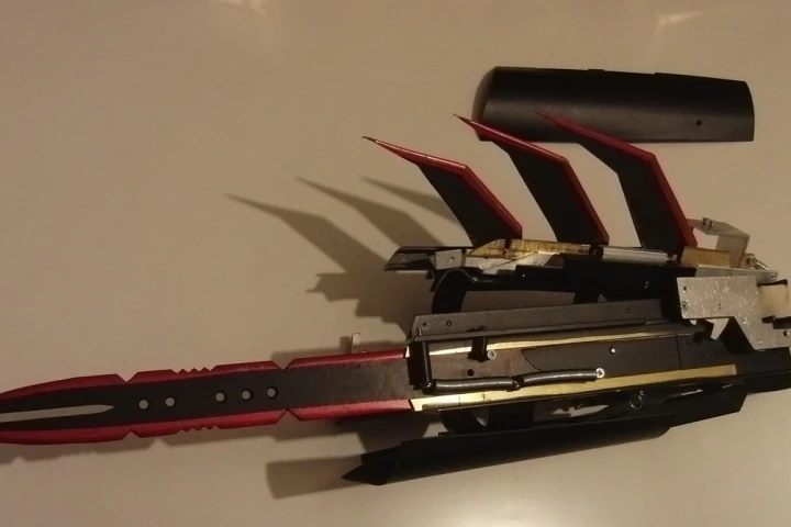 The Batman gauntlet, with its underside cover removed