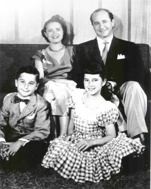 The Handler family: Ruth, husband Elliott and children Barbara and Ken