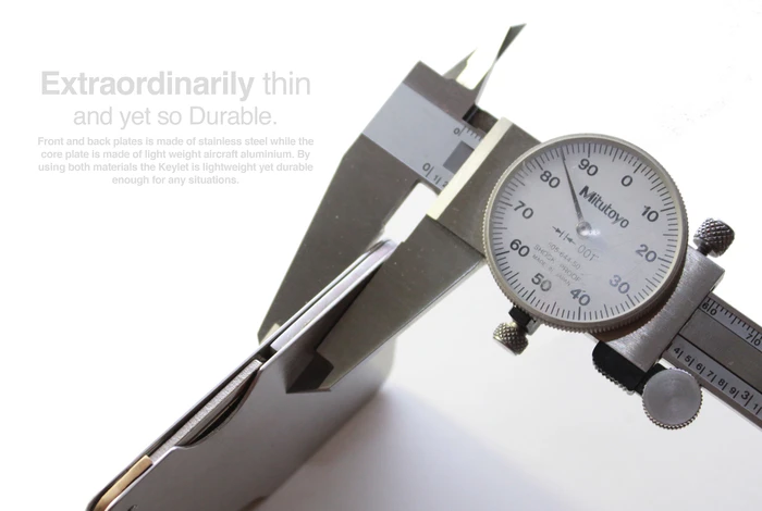 The KeyLet is made to be as thin as possible while remaining durable
