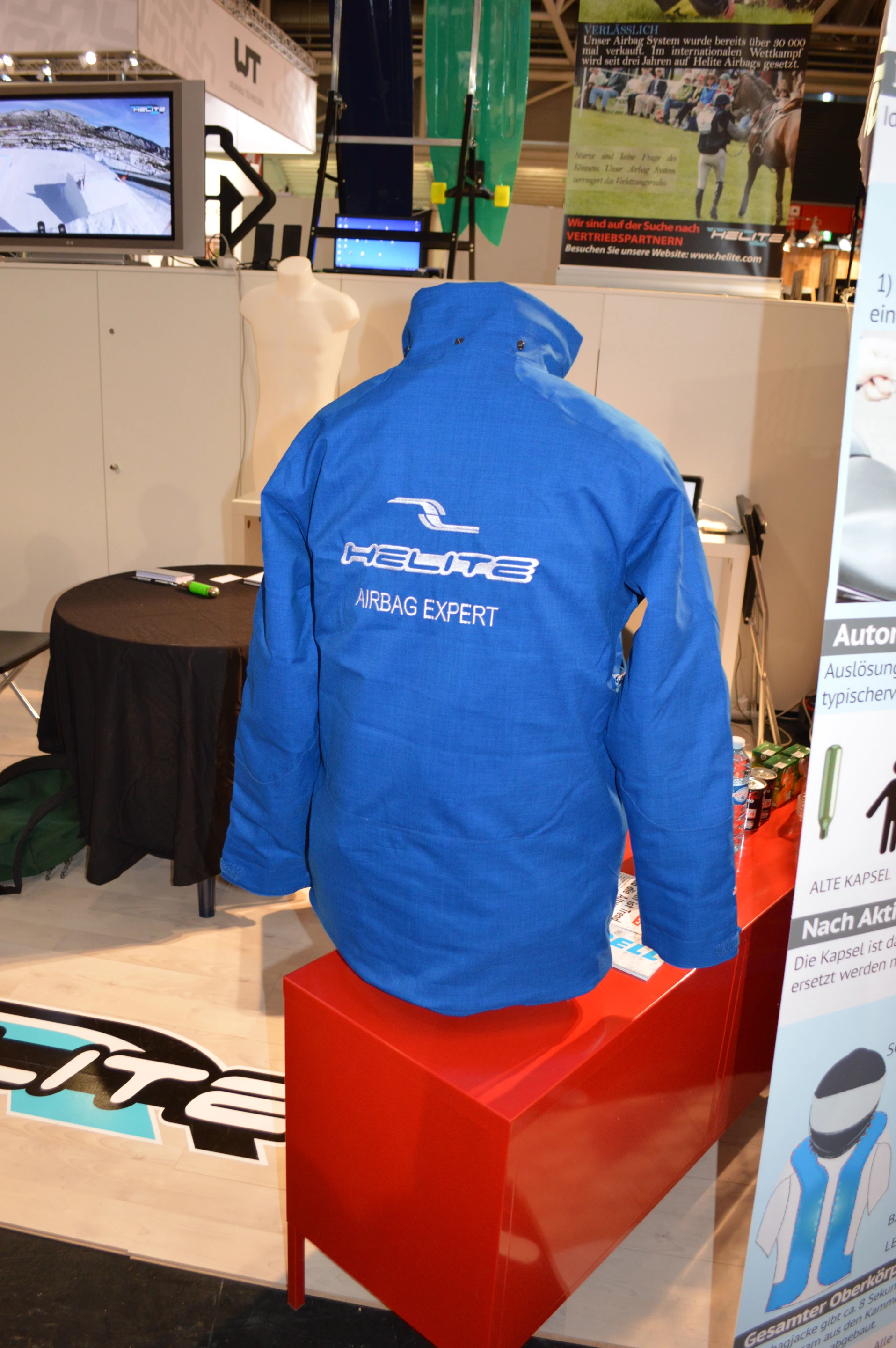 The airbag system could be zipped or built into a ski shell