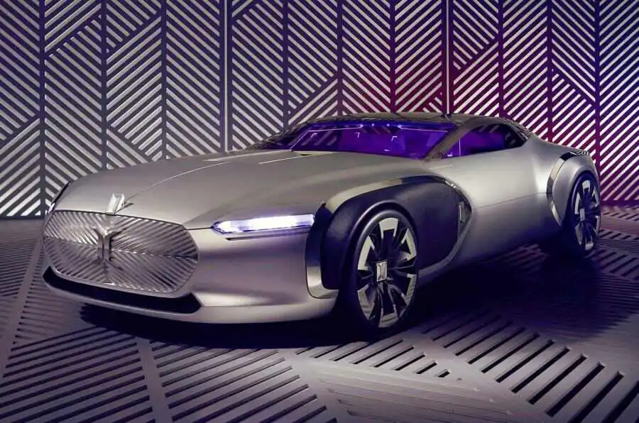 A low slung cabin and wide flanks gives the Corbusier concept a muscular look