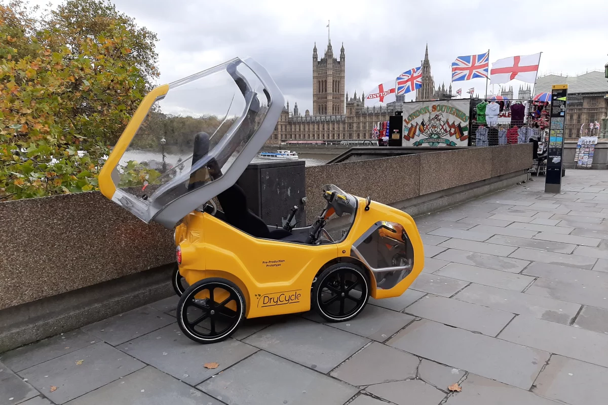 According to the company, the DryCycle can legally be ridden anywhere that bicycles are allowed