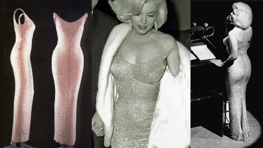 When viewed under normal lighting conditions, the dress appeared considerably more modest than it did when the spotlights hit it.
