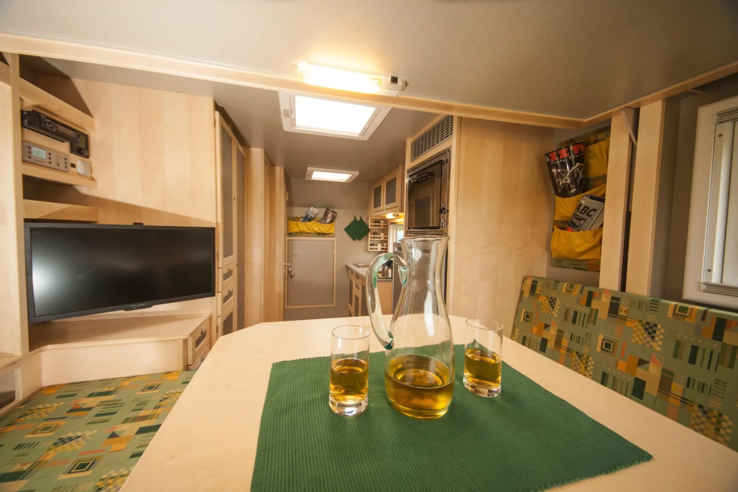 The EX 435 offers a cozy cabin for two people