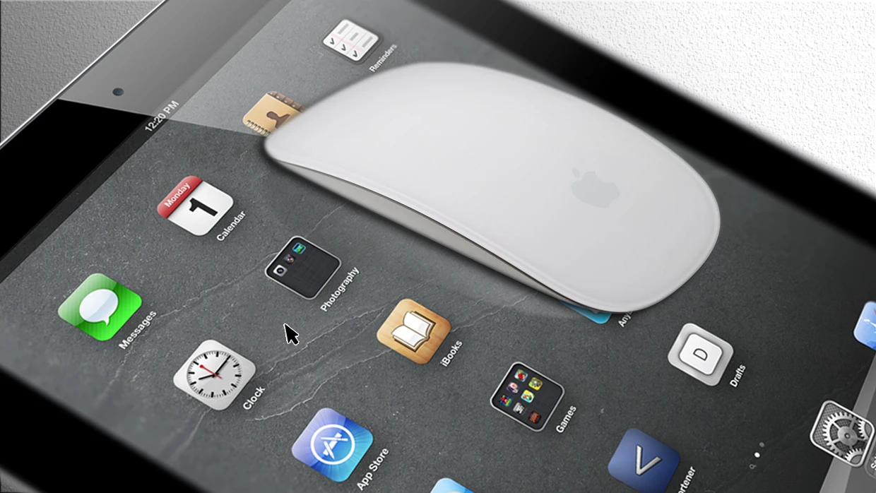 A mouse on an iPad? (Mouse image: Yutaka Tsutano)