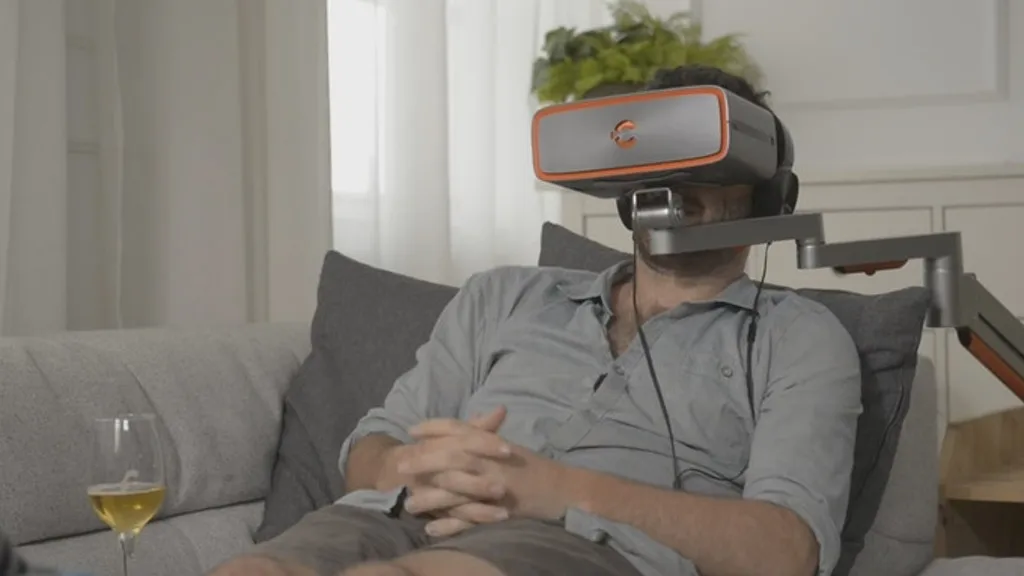 Looking like a gadget out of a 1990s cyberpunk movie, Cinera offers a cheap solution for those wanting big-screen home entertainment without paying for the huge set up