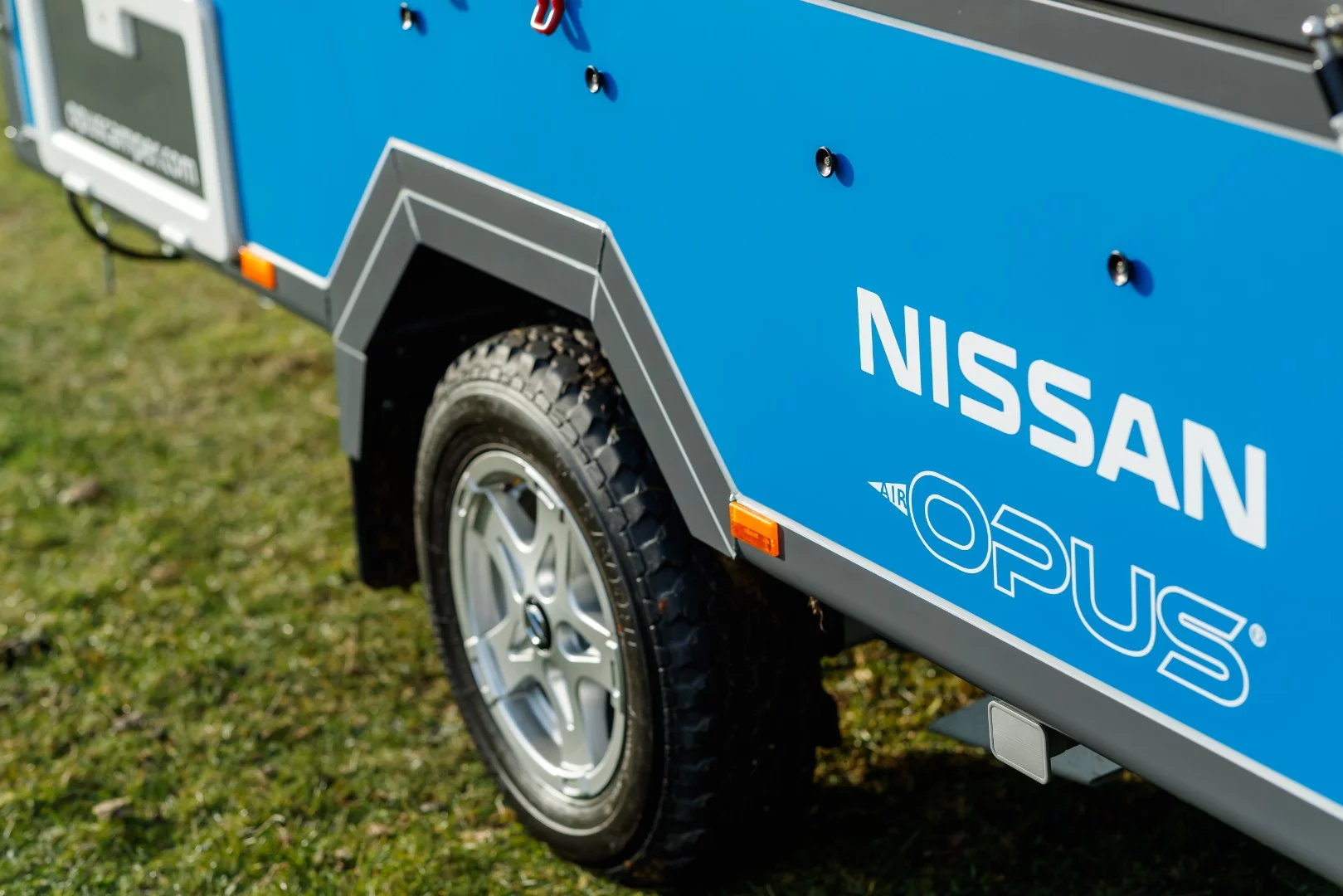Nissan adds a little more off-grid capability to the Air Opus inflatable camping trailer