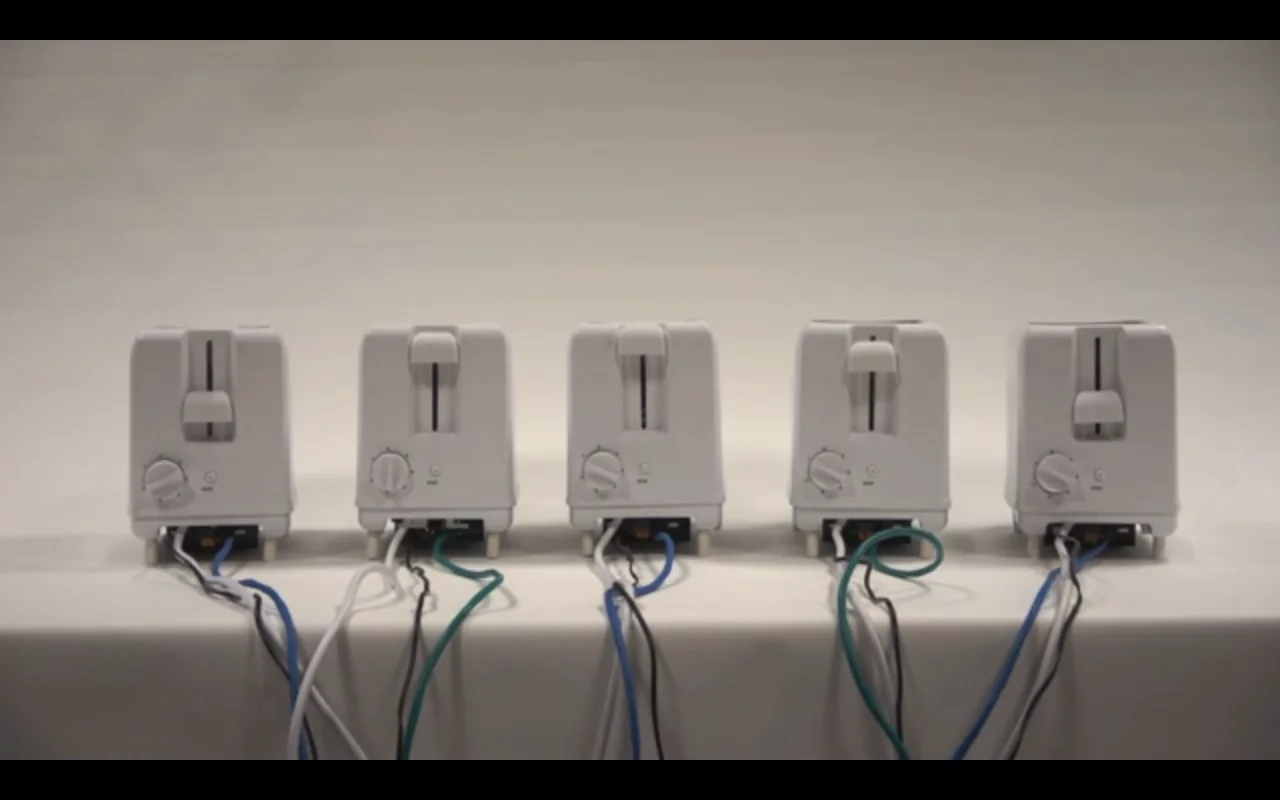 The toaster can sense when other toasters in the network are being used by their hosts, which can result in it feeling jealous and contribute to overall discontent