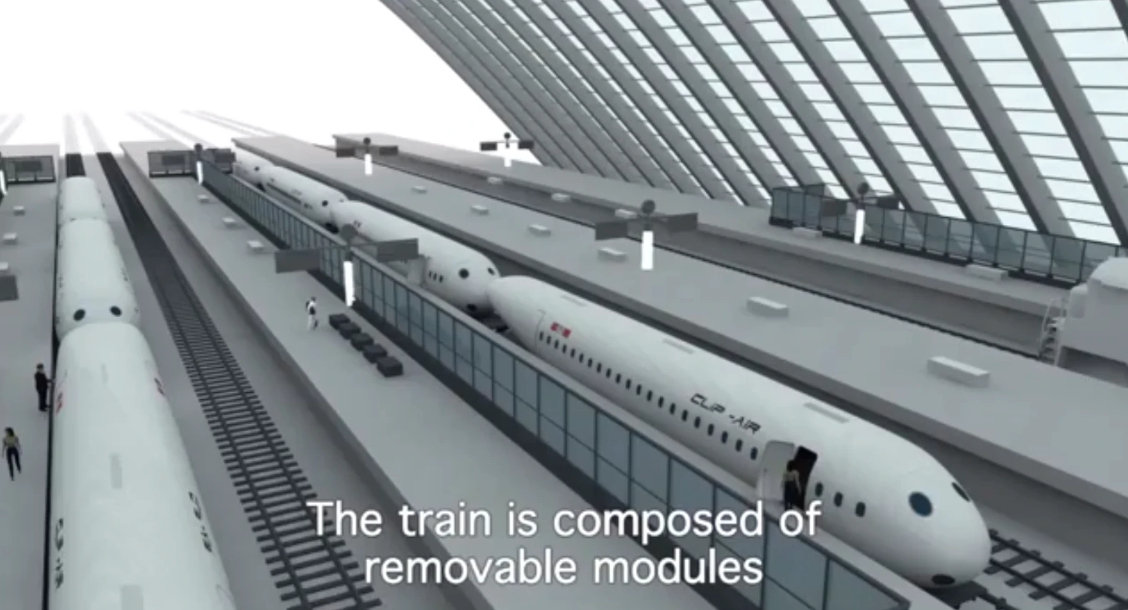The capsules can be used to pick up passengers at railway stations