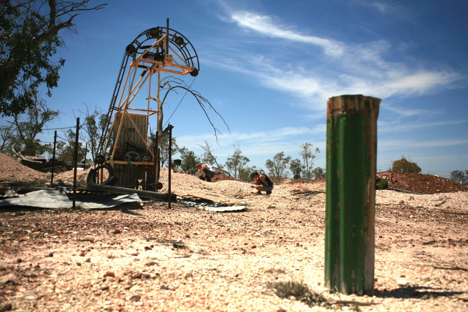 The area around Lightning Ridge opal fields, where the opalized fossils of Fostoria were found
