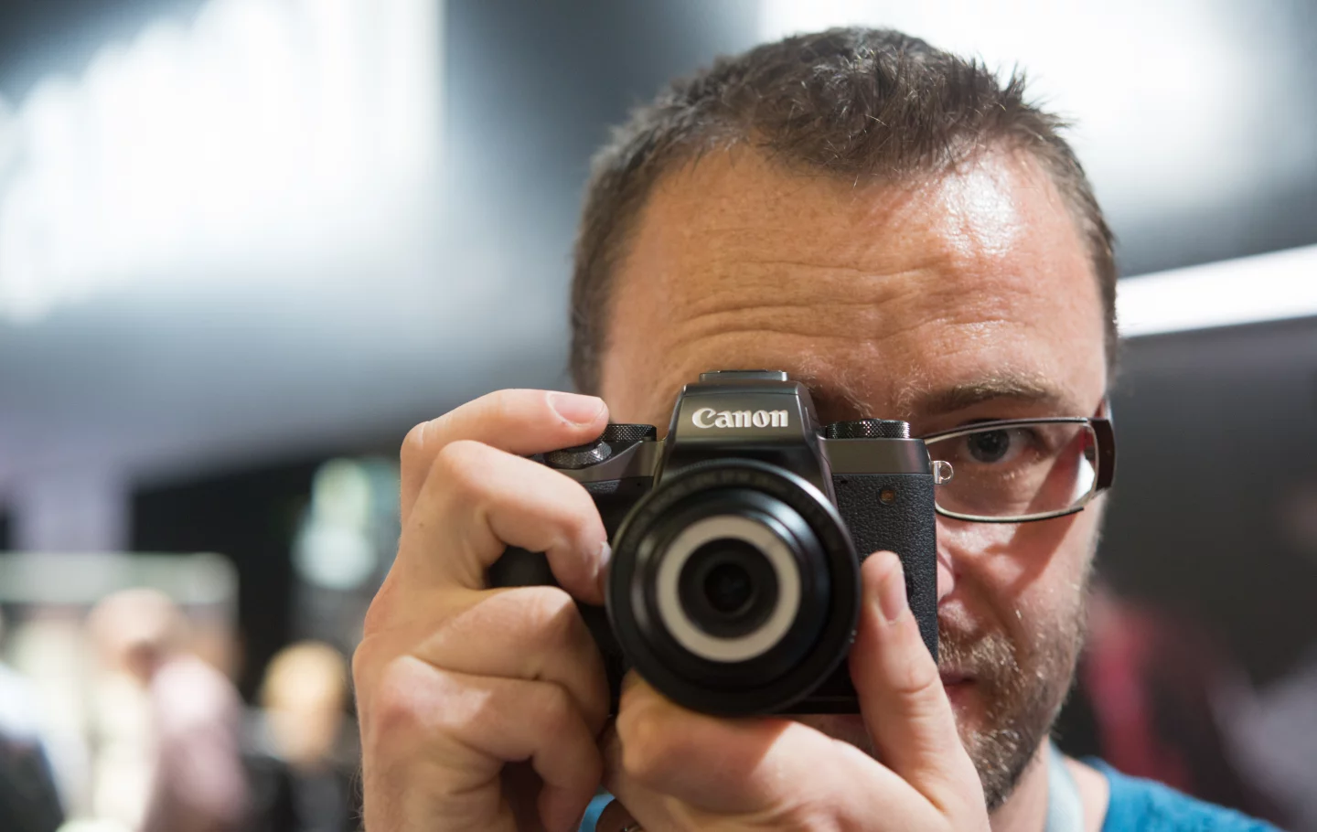 We try out the Canon EOS M5 mirrorless camera at Photokina 2016