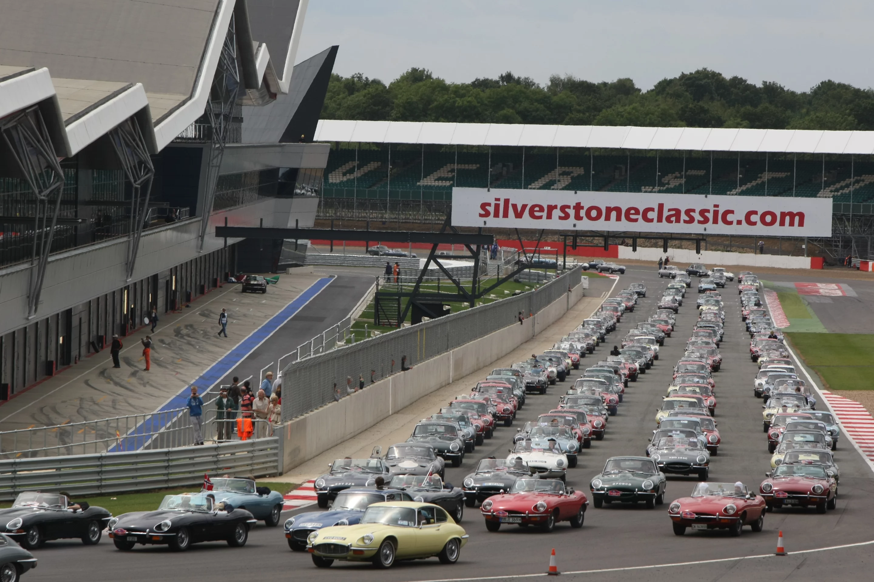 The 2011 Silverstone Classic celebrated the 50th anniversary of the E-Type Jaguar