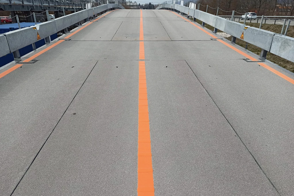 The ASTRA Bridge's roadway surface