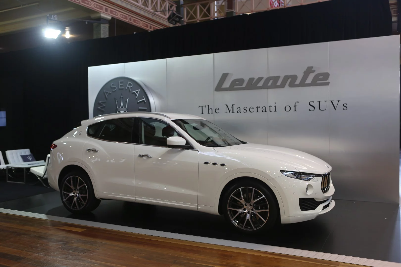 Maserati, like all the prestige marques, was on hand to push its existing range to the monied clientele.