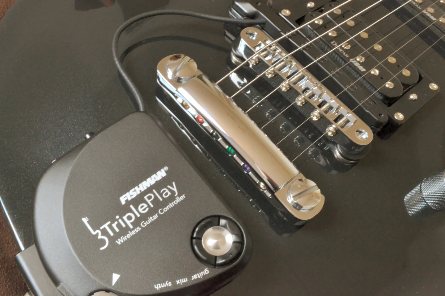 For this review, I opted to install the system on a Washburn shredder (Photo: Paul Ridden/Gizmag)