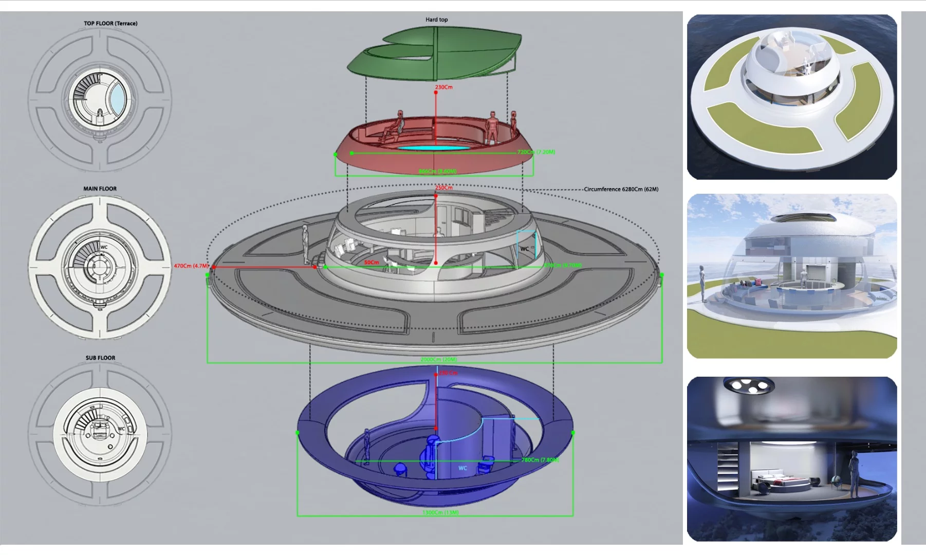 Architectural drawings for the UF0 2.0