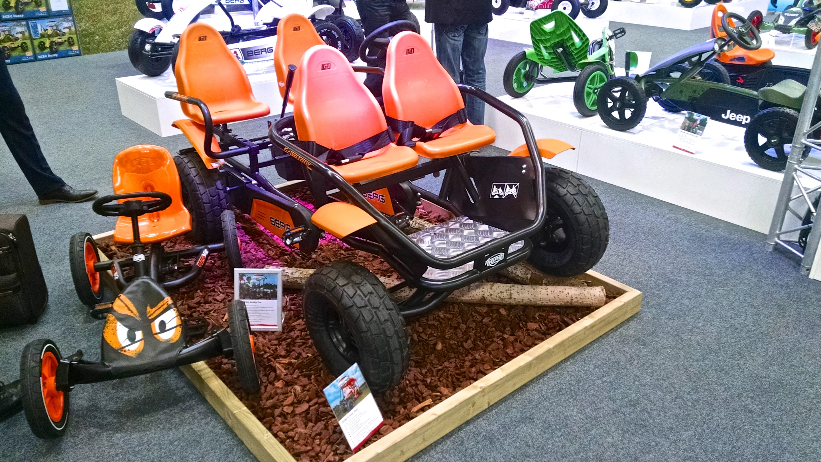 Another interesting bicycle innovation, this BERG E-Gran Tour is an electric-assist, pedaled four-wheeler good for the whole family (Photo: C.C. Weiss/Gizmag)