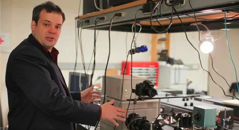 Media Lab postdoctoral associate Andreas Velten explains how the camera works