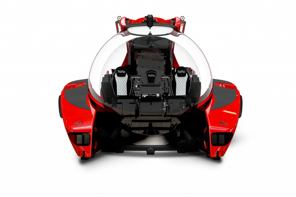 The three-person 3-1100 is finished in a special "superyacht paintjob"