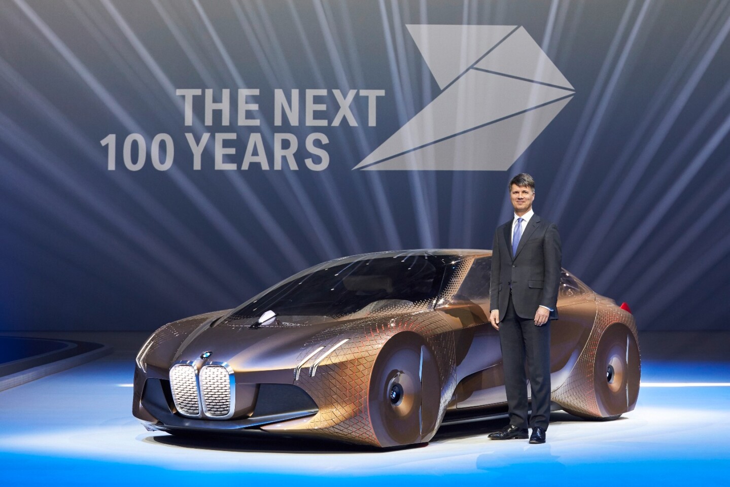 Harald Krüger, Chairman of the Board of Management of BMW AG with the Vision Next 100