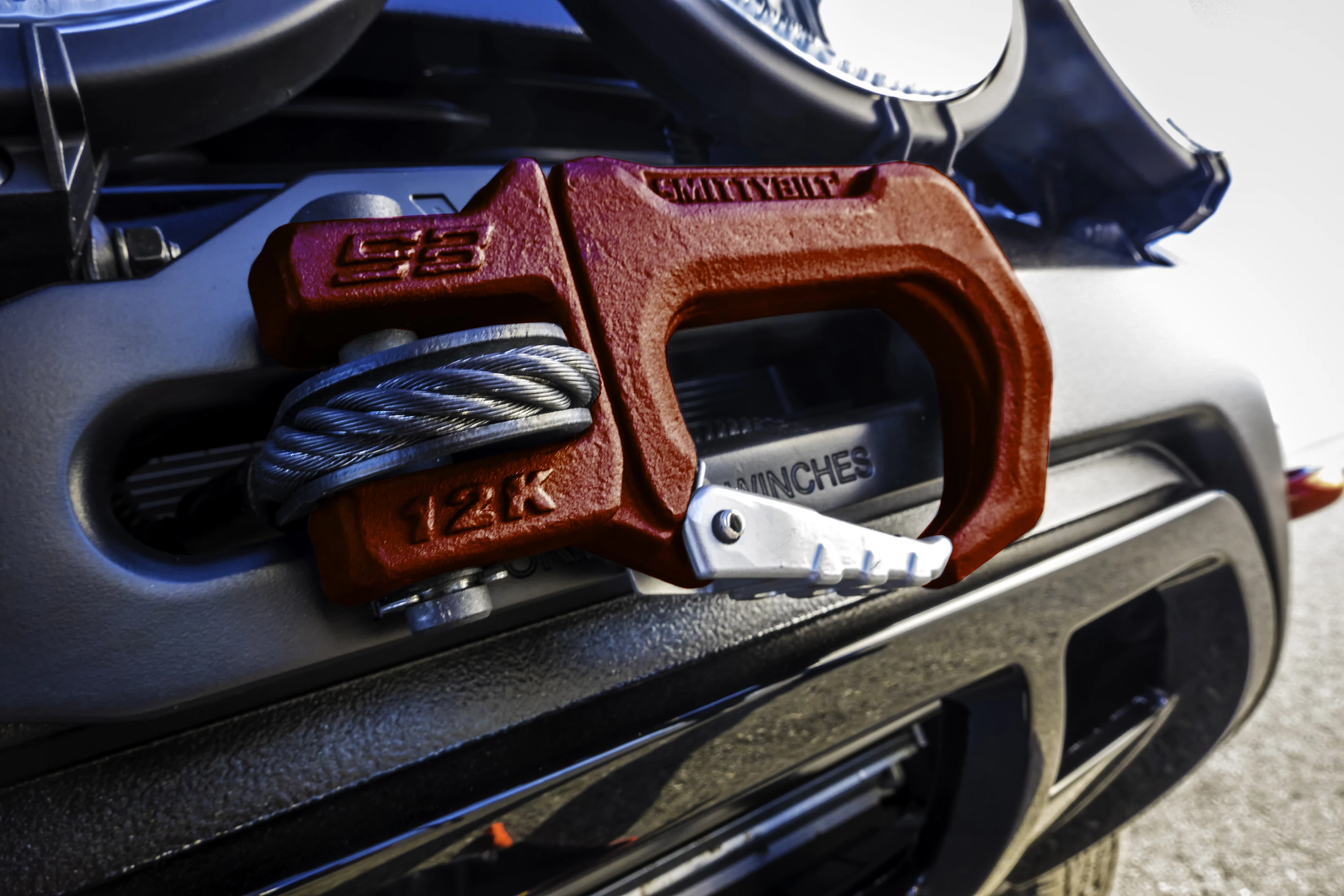 Smittybilt winch on the Trail Attack