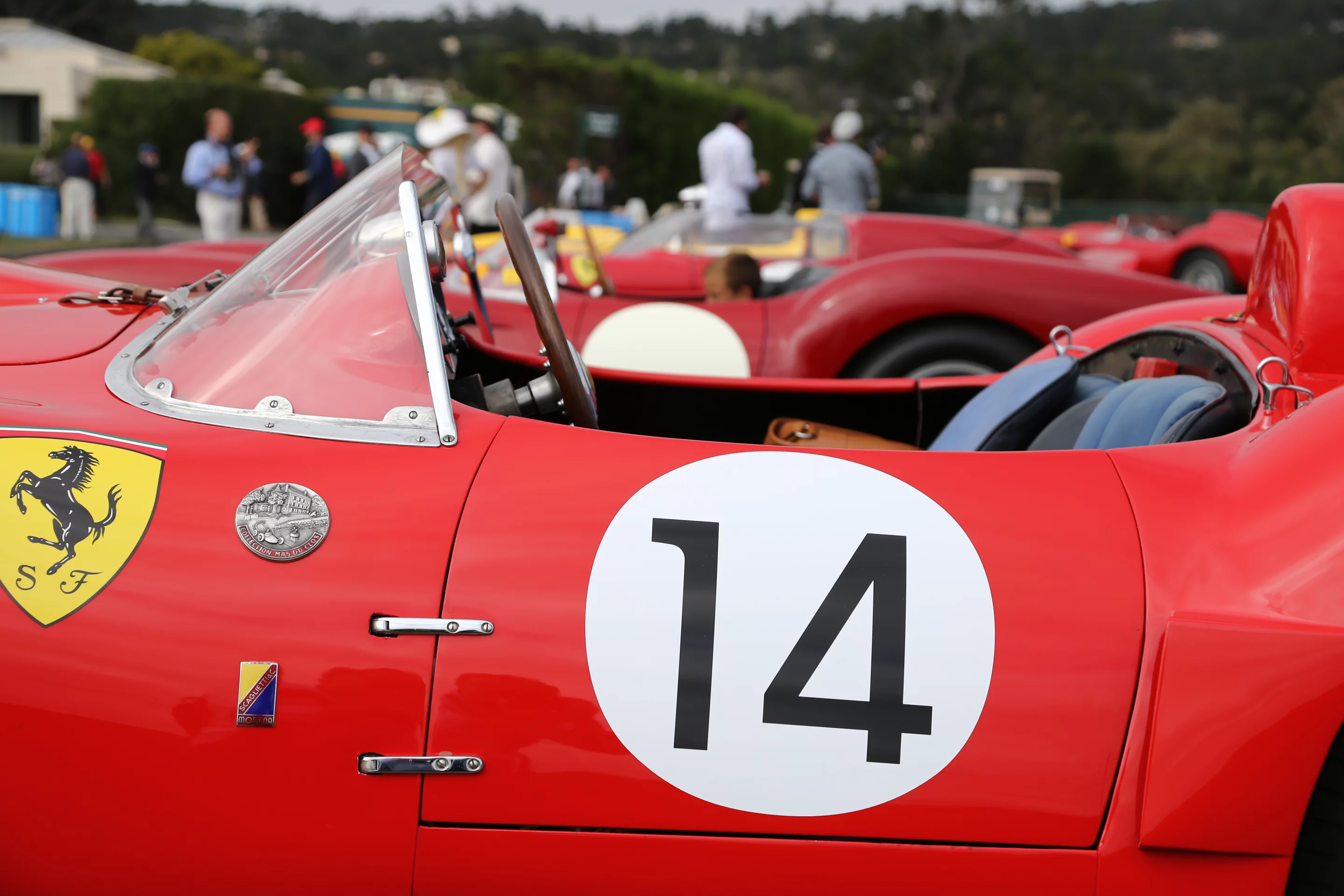 No door handles on this 1958 Ferrari 250 Testa Rossa Scaglietti Spyder (Photo: Angus MacKenzie/Gizmag.com)