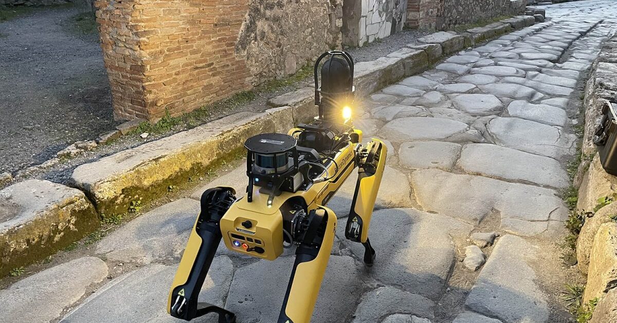 Why a robotic canine is patrolling historical ruins