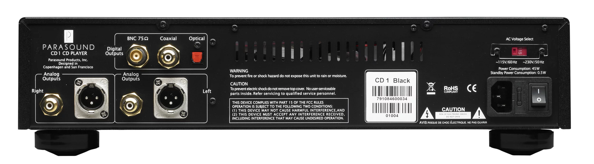 The Parasound CD1 uses a six-layer DAC board