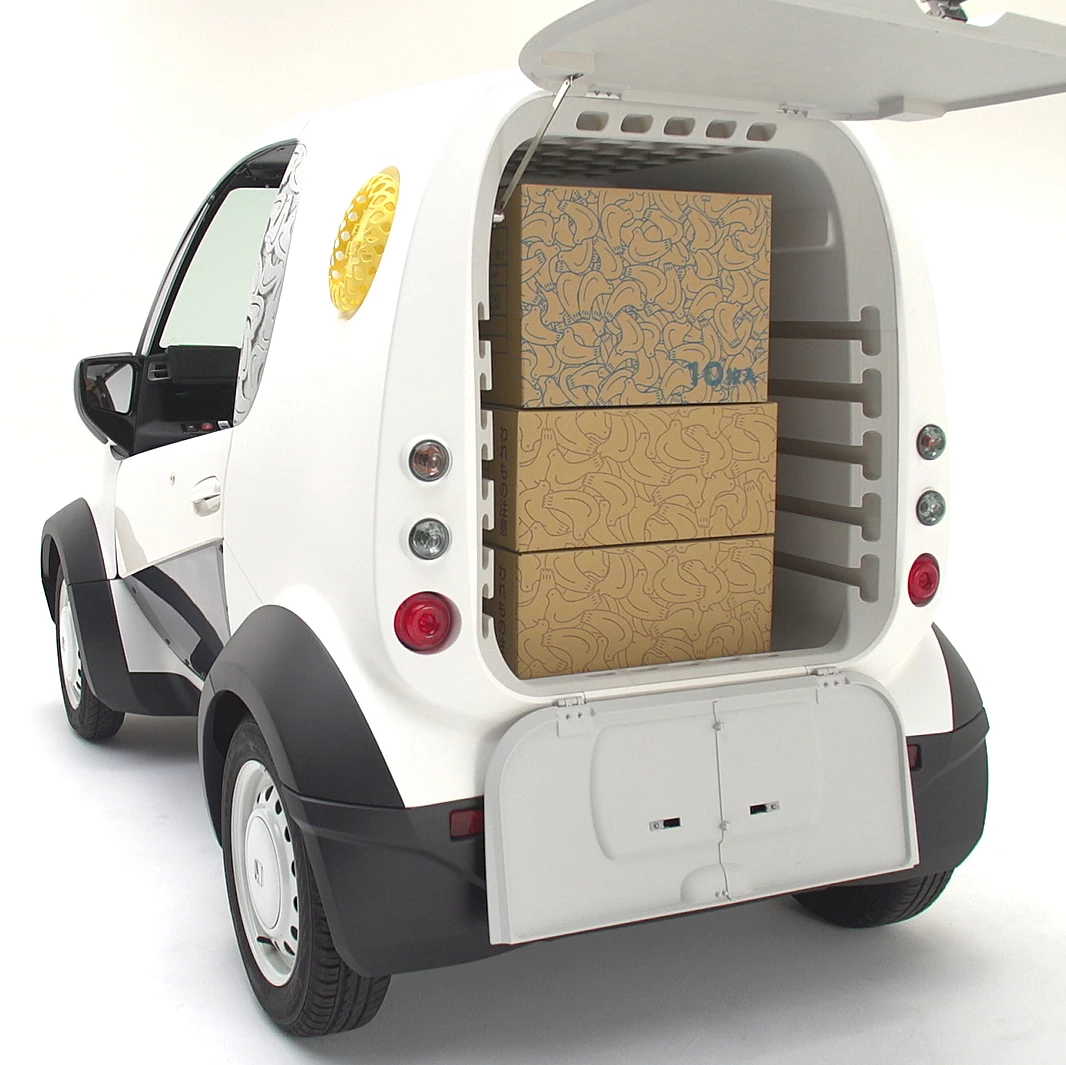 There is space in the rear of the Micro Commuter for delivery goods
