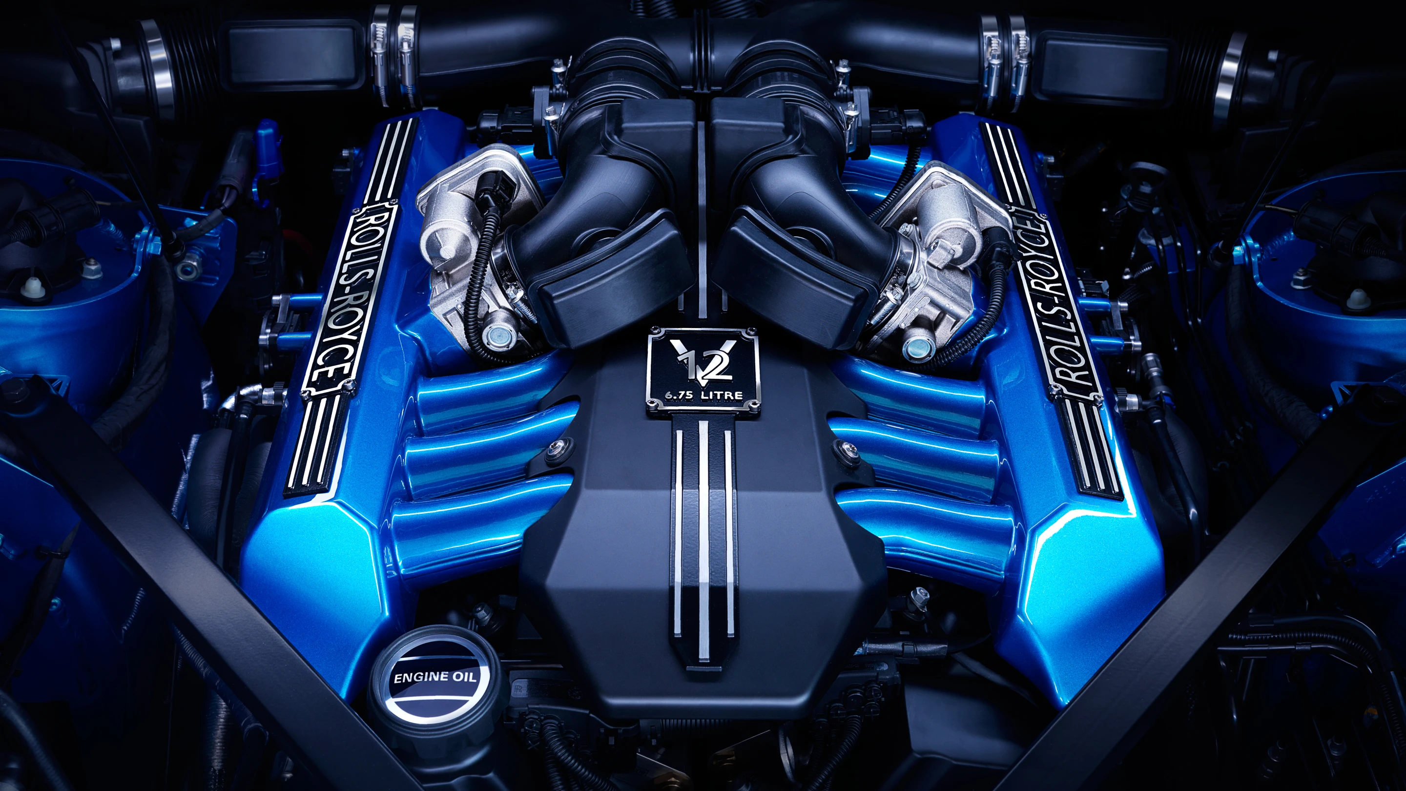 The Rolls-Royce Phantom Waterspeed Drophead engine