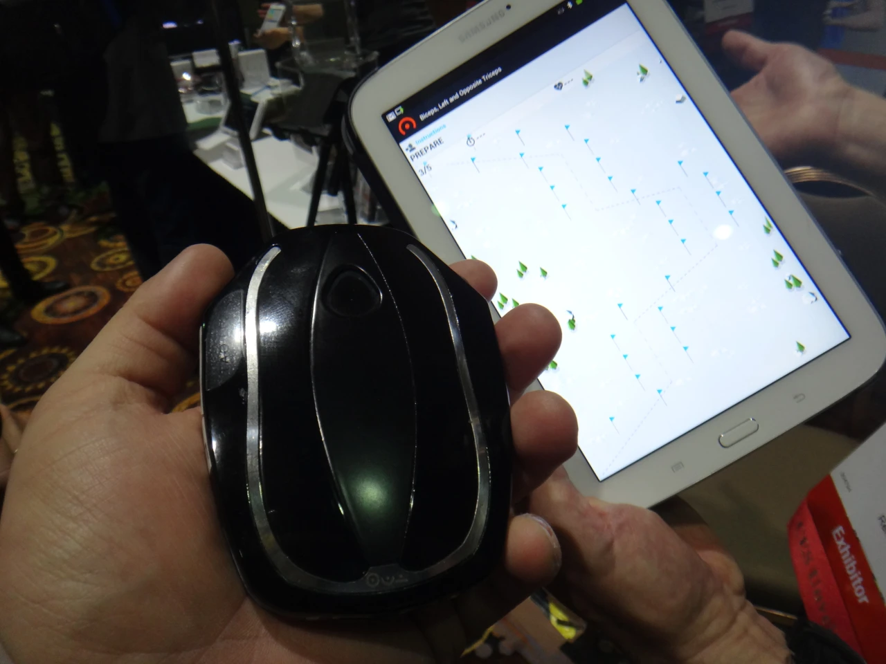 The Tao WellShell, and its accompanying hand pressure-controlled skiing game