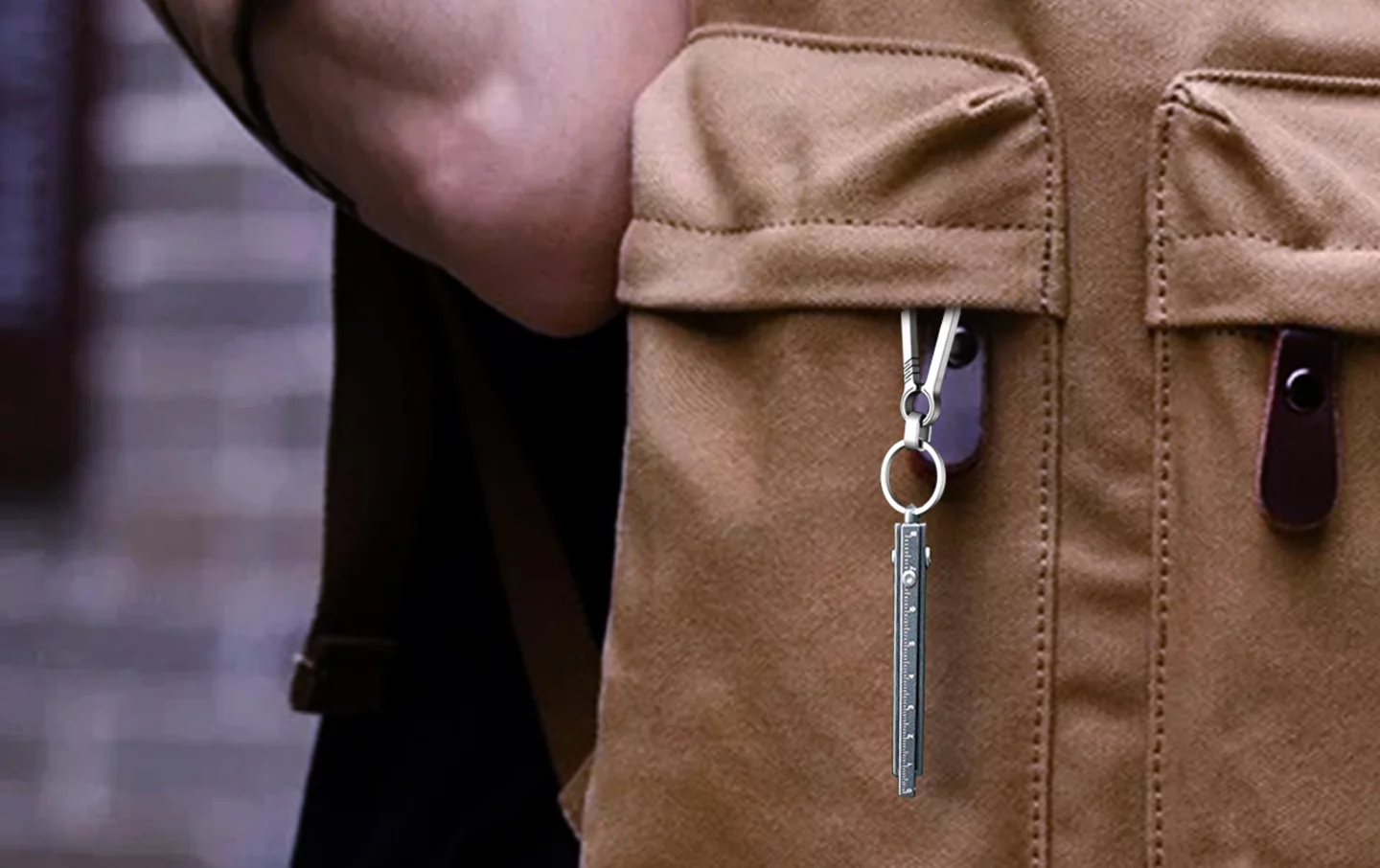 Absolutely tiny hanging off a keyring