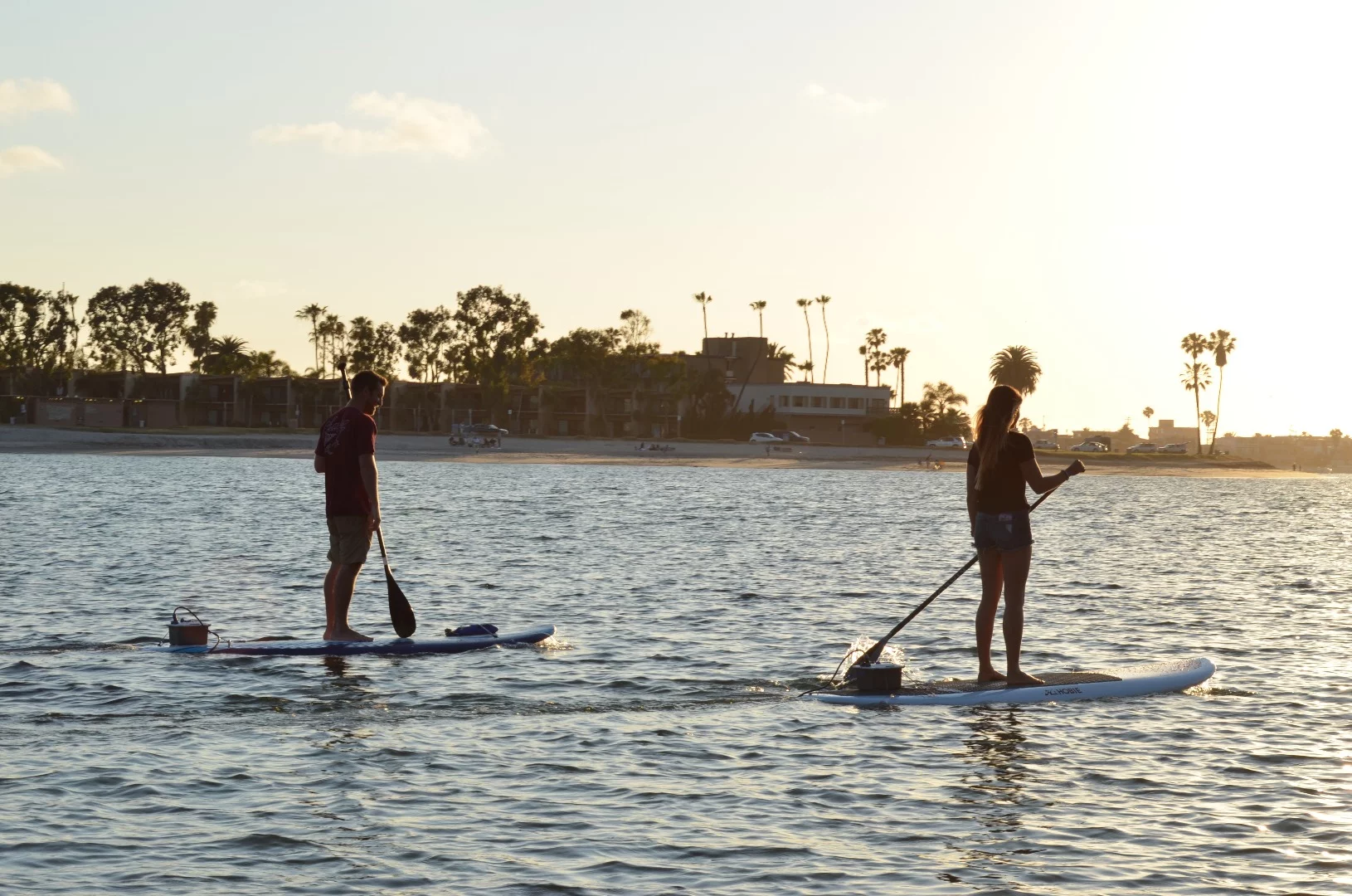 Paddleboarding with a bit of extra power