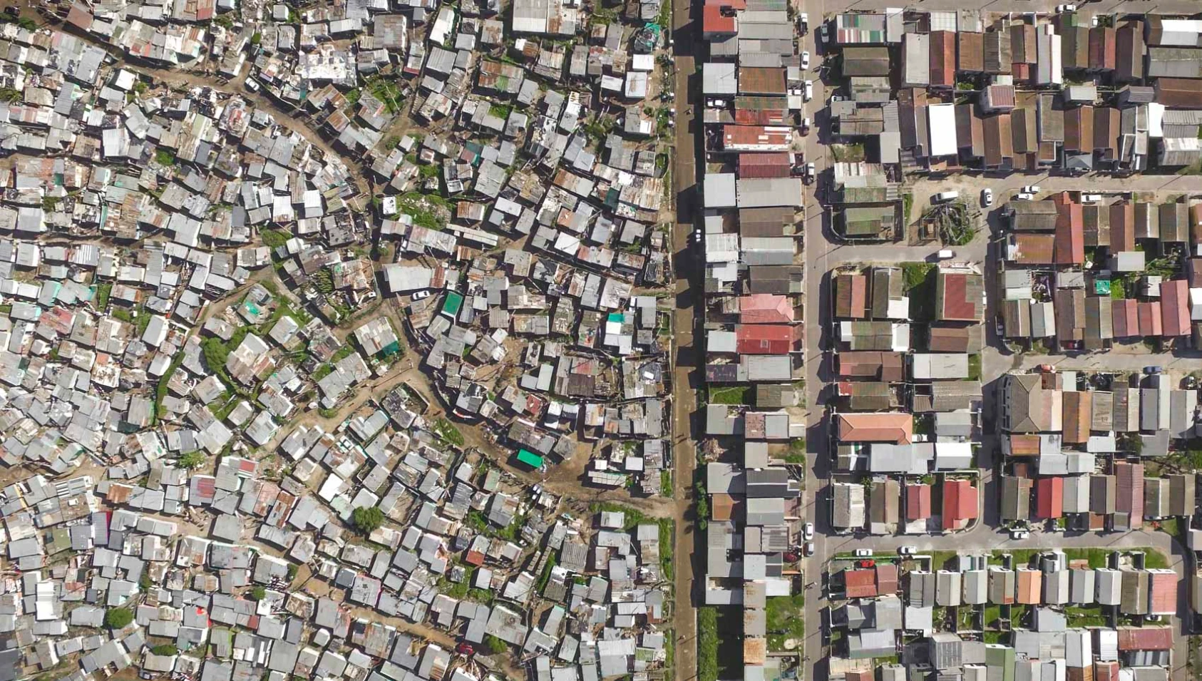 Unequal Scenes in Vukuzenzele, Cape Town, South Africa