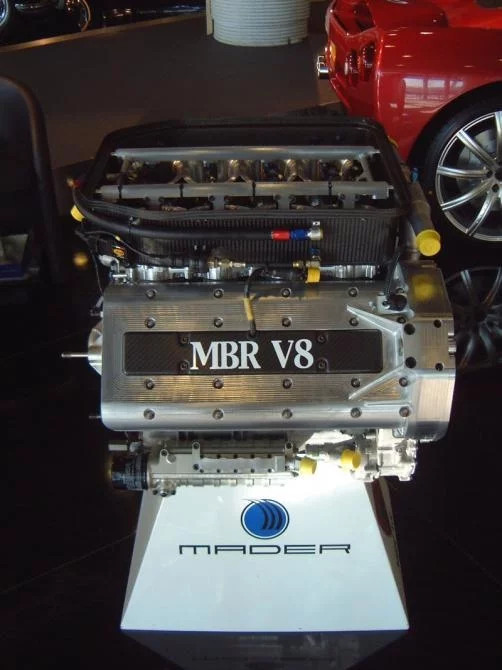 Mader Racing, based in Geneva will provide MBR with a lightweight, technically-advanced V8 unit based on the engine used in the new GP2 race series, which made its debut at Imola on 24 April.