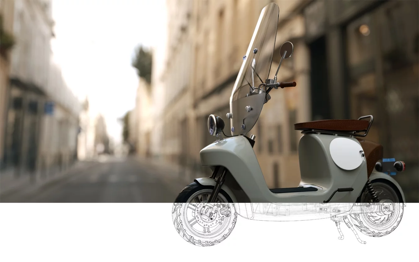From design to reality, the Be.e electric scooter (Photo: Waarmakers)