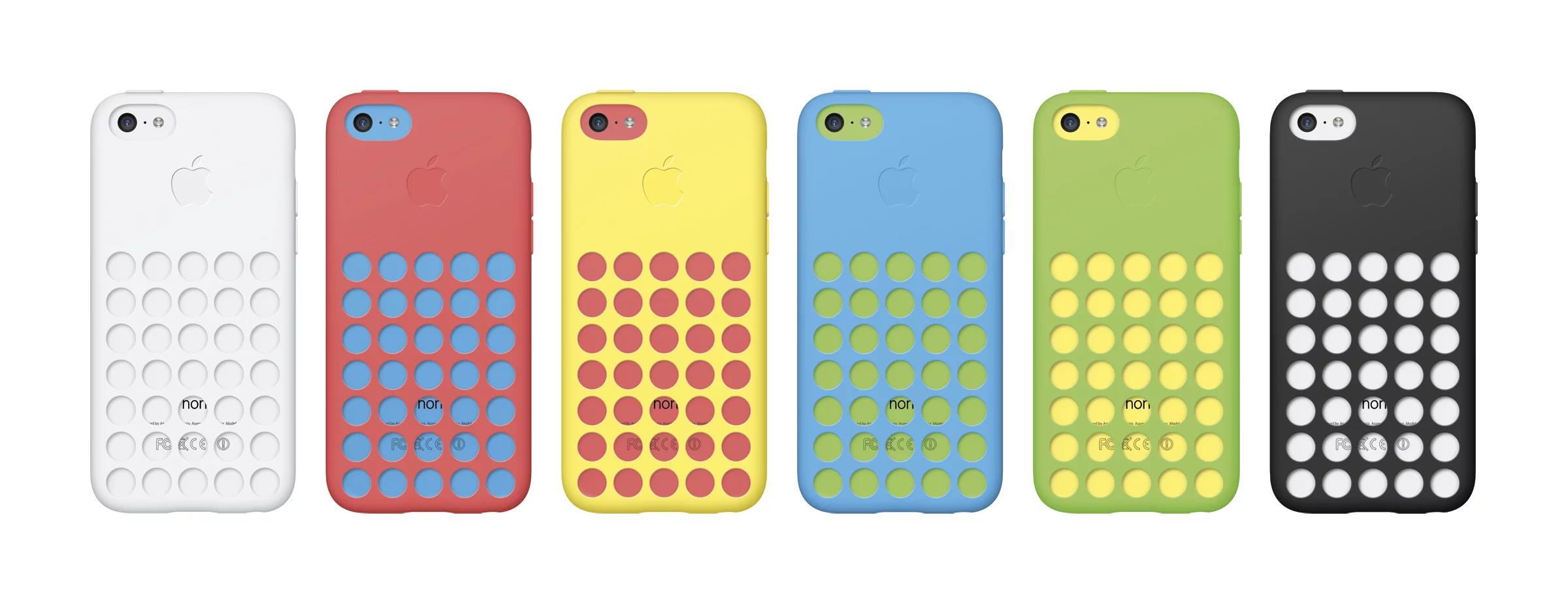 Apple is also releasing a series of equally colorful silicone cases for US$29 each, that allow for some custom color combinations