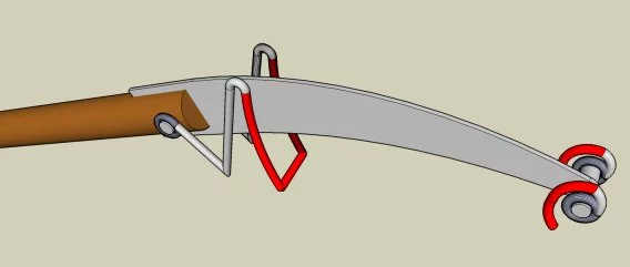 A sketch of a recoil pruning saw
