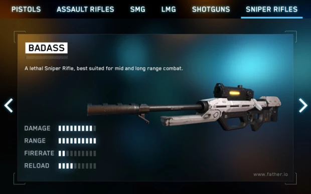 As you play Father.IO, you can unlock various weapon upgrades