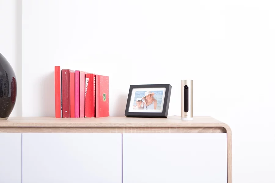 The Netatmo Welcome is designed to stand on a shelf or worktop