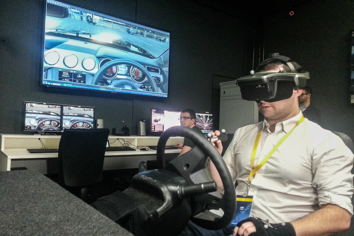 Ford Immersive Vehicle Environment: hand held torch lets users light up different areas