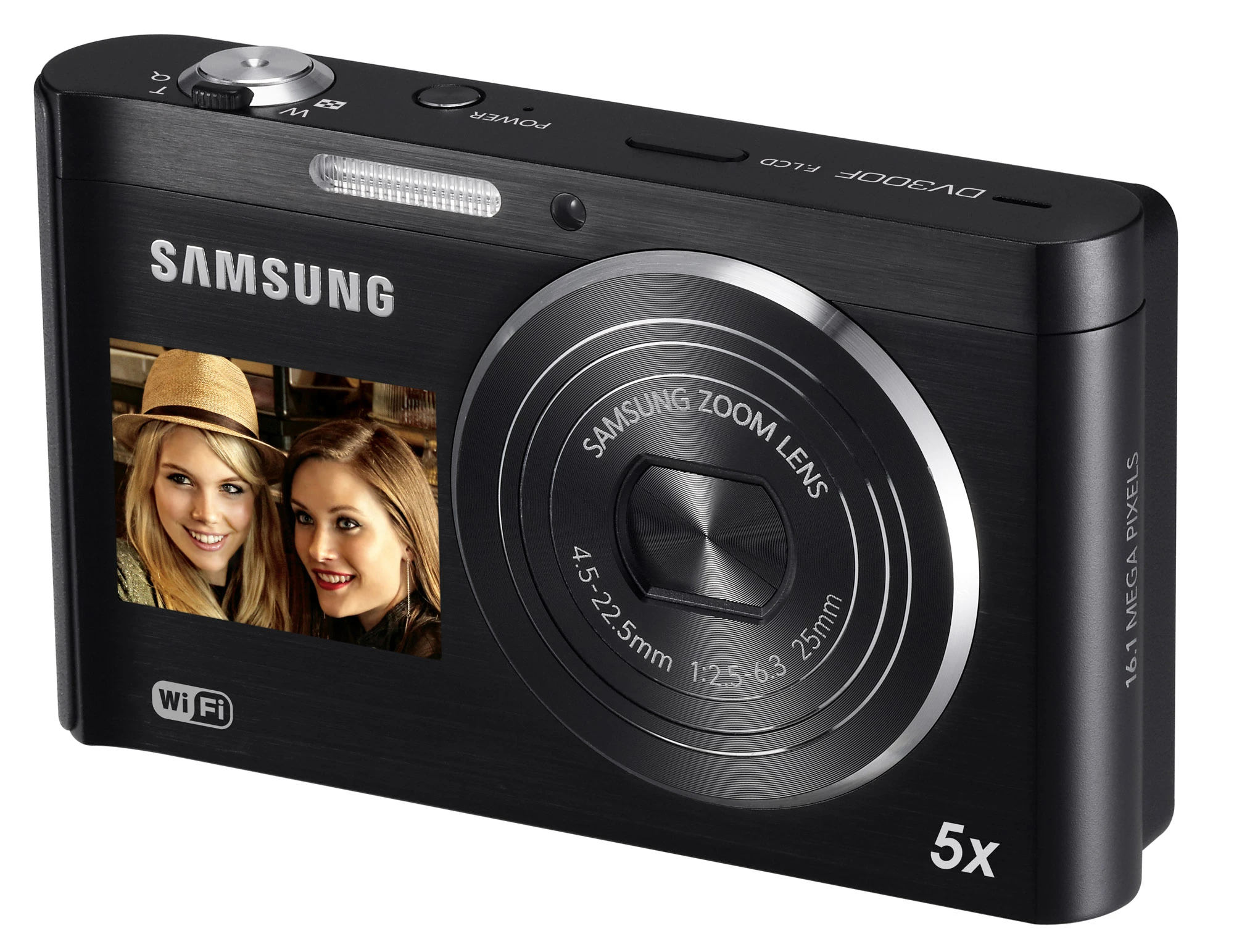 Samsung's new DV300F is its first DualView camera to come with inbuilt Wi-Fi connectivity