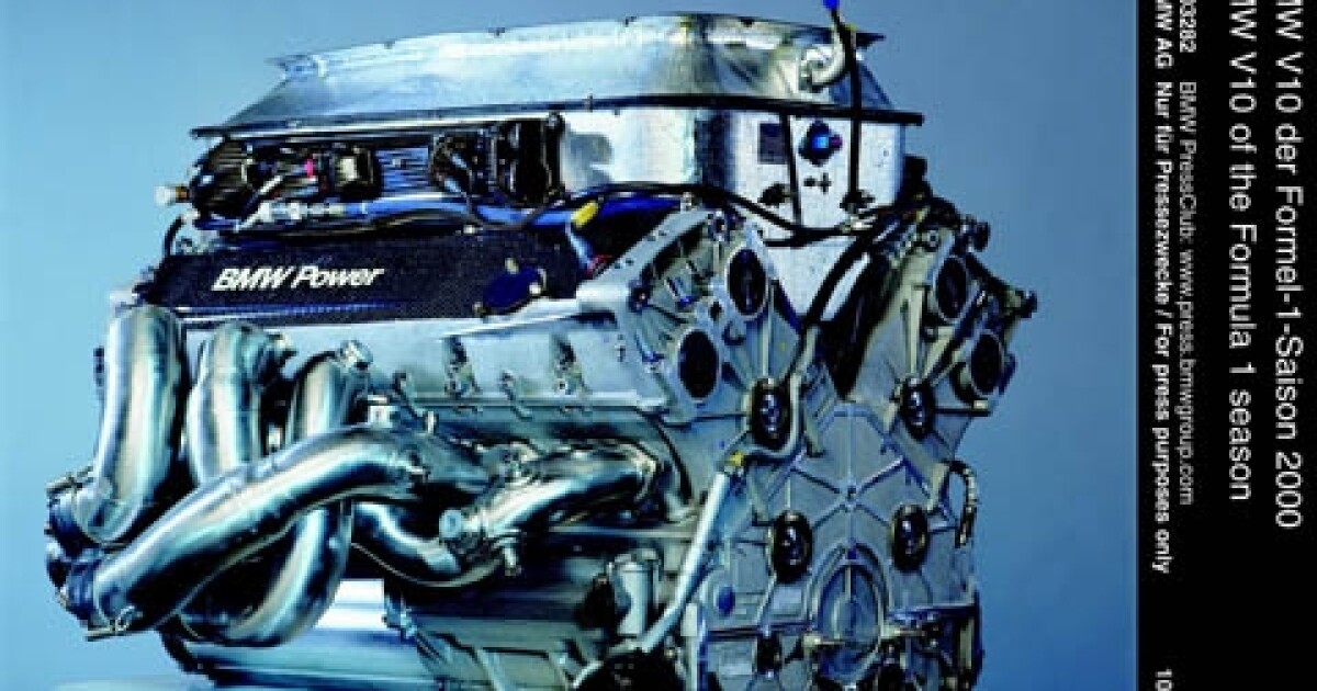 19,000 RPM BMW Formula One engine