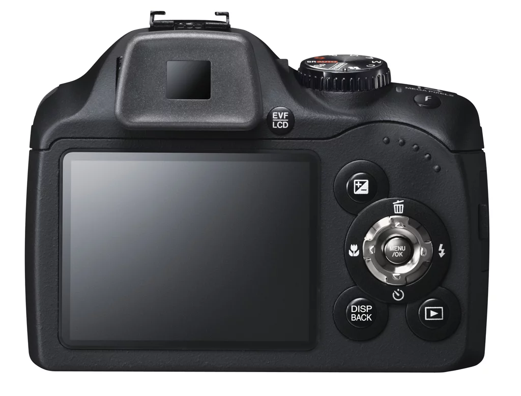 The Fujifilm FinePix SL300 back view