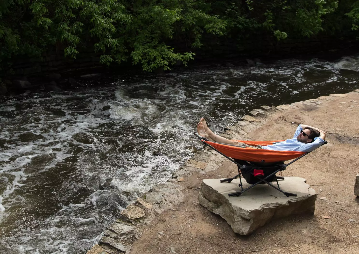 The Mock One's small footprint helps in situations like this one